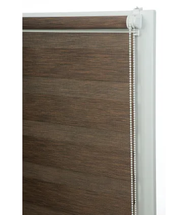 Roleta Den a Noc Delux Plus série Mocha Wood DN23