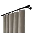 Sametový záves s riasicí páskou – Taupe Charm, pískovo-šedý