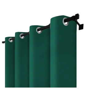 Zatemňovací závěs s kroužky – Blackout Royal Emerald, smaragdově zelená
