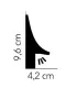 Podlahová osvětlovací lišta QL007 200 x 9.3 x 4.2 cm Mardom