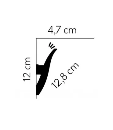 Dekorativní osvětlovací lišta na strop QL009 200 x 12 x 4.7 cm Mardom