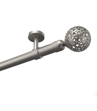 Kovová garnýž Satin 19 mm Wall Blackout Efekt Gula Modern