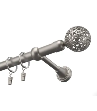 Kovová garnýž Satin 19 mm Wall Blackout Efekt Gula Modern