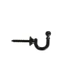 Háčik kovový čierny k záclonám 1ks