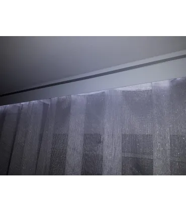 Garnýž Galaxy dvouřadá satin s dekoračním páskem