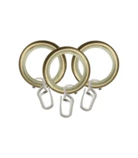 Kroužek tichy s háčkem 1 kus antik  Ø19 mm