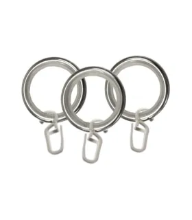 Kroužek tichy s háčkem 1 kus Efekt nerezová ocel  Ø19 mm