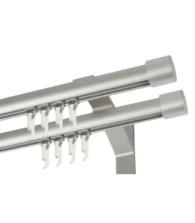 Garniža dvojitá hliníkový profil INOX koncovka Gula Frez