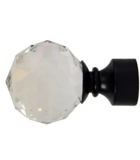 Koncovka  čierna Crystal gula