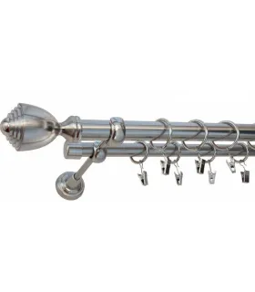 Efekt-nerezová oceľ  Ø 25/19 mm - Palacio