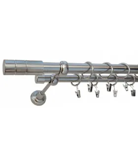 Efekt-nerezová oceľ  Ø 25/19 mm - Cylinder hladky