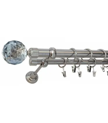 Efekt-nerezová oceľ  Ø 25/19 mm - Capri