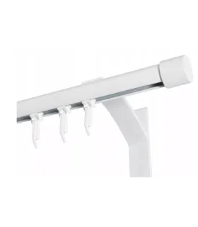 Jednoduchá garniža hl. profil BIELA koncovka Pullo