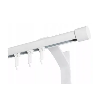 Jednoduchá garniža hl. profil BIELA koncovka Pullo