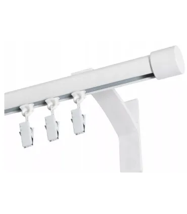 Jednoduchá garniža hl. profil BIELA koncovka Pullo