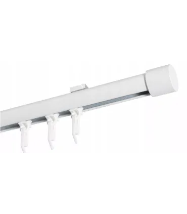 Jednoduchá garniža hl. profil BIELA koncovka Pullo