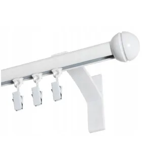 Jednoduchá garniža hl. profil BIELA koncovka Gula Frez