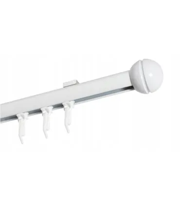 Jednoduchá garniža hl. profil BIELA koncovka Gula Frez