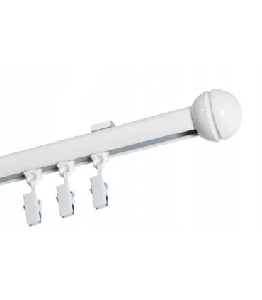 Jednoduchá garniža hl. profil BIELA koncovka Gula Frez