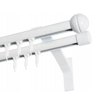 Garniža dvojitá hliníkový profil BIELA koncovka Gula Frez