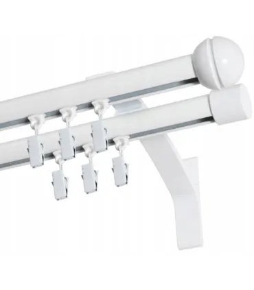 Garniža dvojitá hliníkový profil BIELA koncovka Gula Frez