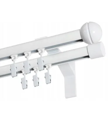 Garniža dvojitá hliníkový profil BIELA koncovka Gula Frez