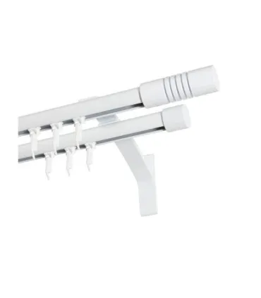 Garniža dvojitá hliníkový profil BIELA koncovka 5 Frez