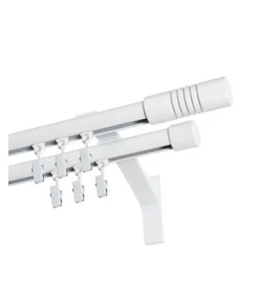 Garniža dvojitá hliníkový profil BIELA koncovka 5 Frez