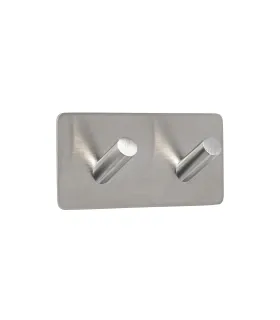 Dvojitý samolepiaci vešiak z brúsenéj nehrdzavejúcej ocele