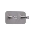 Dvojitý samolepící věšák Inox N002