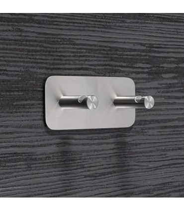 Dvojitý samolepiaci vešiak Inox N003