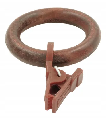 Dřevěné kroužky na záclonové tyče