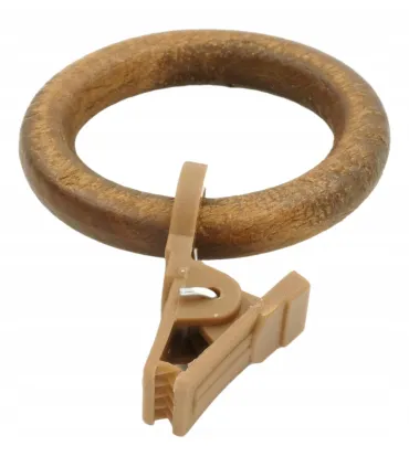 Dřevěné kroužky na záclonové tyče