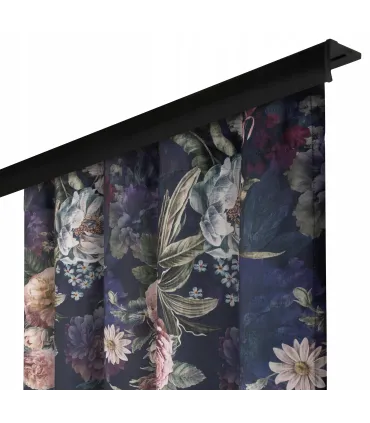 Závěs na řasící pásce farba Flores 02