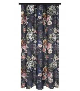 Závěs na řasící pásce farba Flores 02