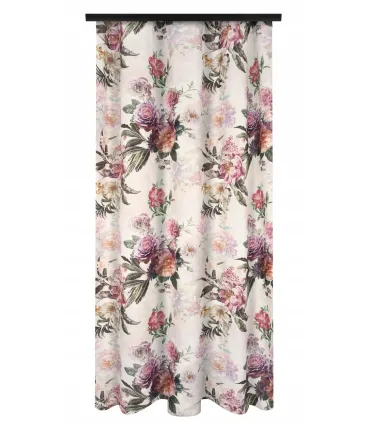 Závěs na řasící pásce 140cmx250 cm farba Flores 02