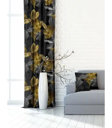 Závěs na řasící pásce  farba Dorado 01