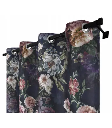 Závěs s kroužky 140cmx250 cm barva Lahvově zelená