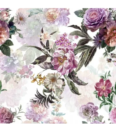 Závěs s kroužky 140cmx250 cm barva Flores 02