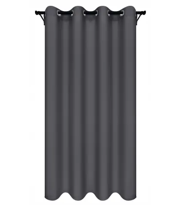 Závěs s kroužky 140cmx250 cm barva Olivově Šedá