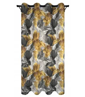 Závěs s kroužky 140cmx250 cm barva Flores 01