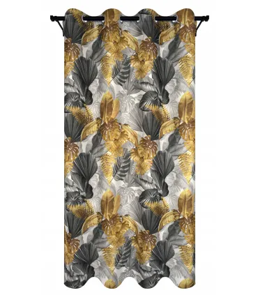 Závěs s kroužky 140cmx250 cm barva Flores 01