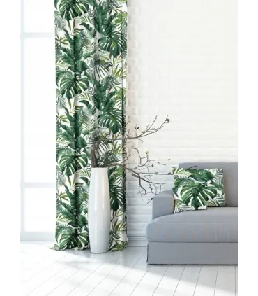 Závěs na řasící pásce 140cmx250 cm farba Flores 01