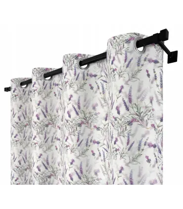 Závěs s kroužky barva Levandule