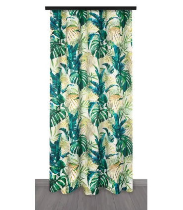 Závěs na řasící pásce farba Flores 02