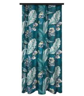 Závěs na řasící pásce farba Flores 02