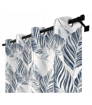 Závěs s kroužky barva Gris