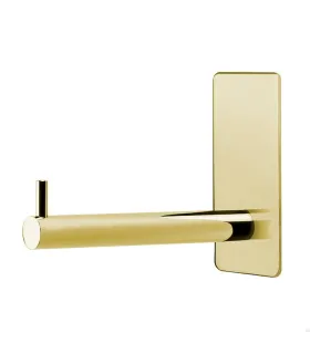 Samolepící držák na toaletní papír, leštené zlato