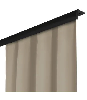 Závěs na řasící pásce barva Bílá káva