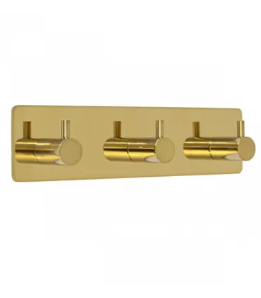 Trojitý samolepící věšák, leštěná nerezavějící ocel